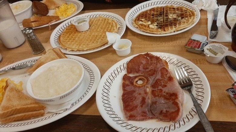 Waffle House country ham dinner