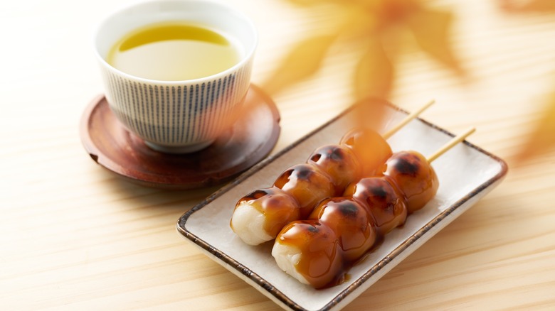 Dango on small dish