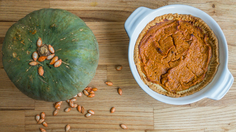 kabocha squash and pie