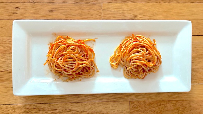 Spaghetti in marinara sauce