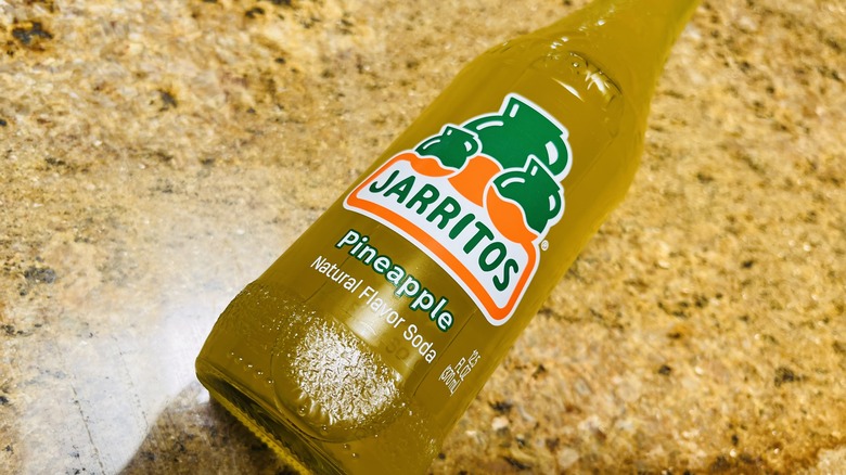 pineapple jarritos soda bottle