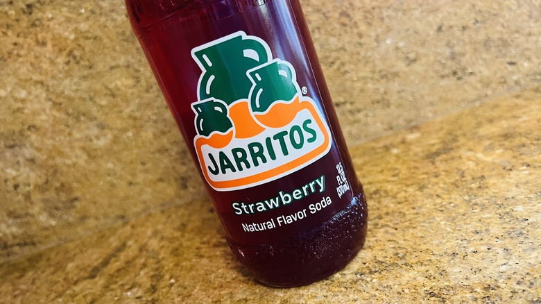 strawberry jarritos soda bottle