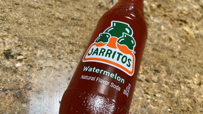 watermelon jarritos soda bottle