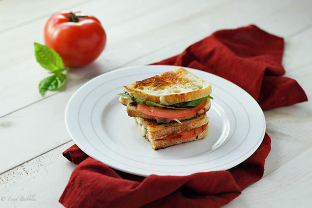 4-Cheese Italian Caprese Grilled Cheese