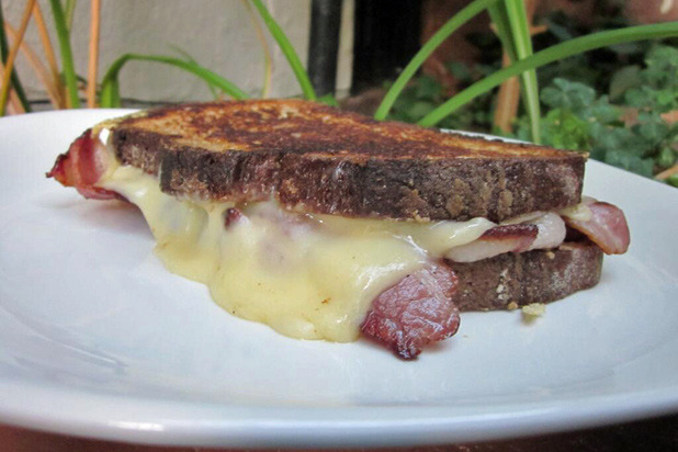 Bacon and Jarlsberg Grilled Cheese Sandwich