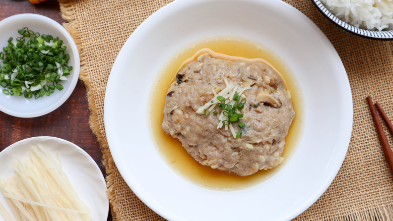 Chinese steamed pork cake