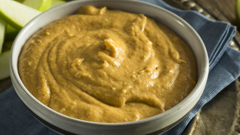 bowl of yellow dip