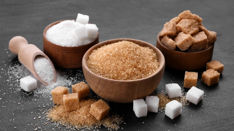 Different types of sugar