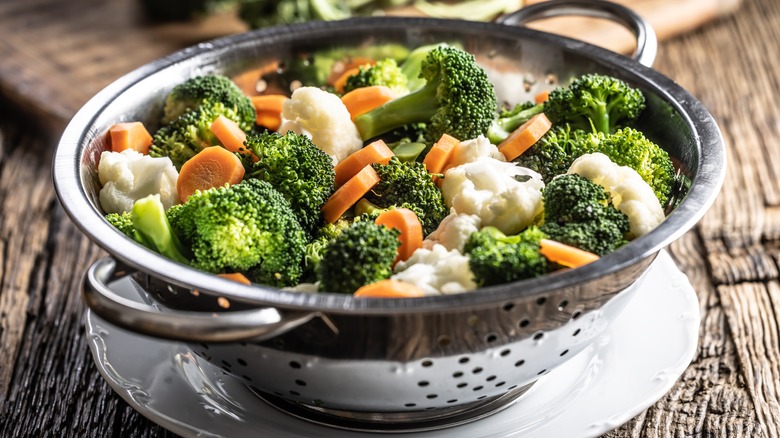 Steamed vegetables