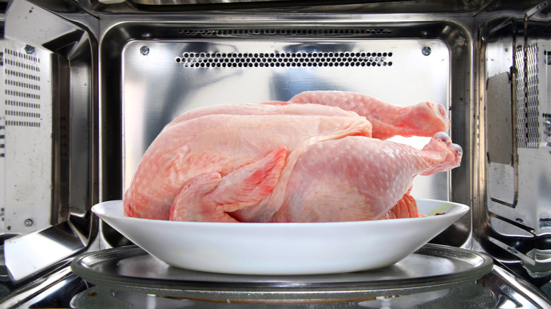 chicken in microwave