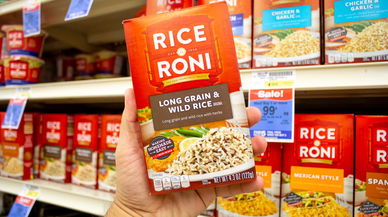 Rice-A-Roni in grocery store