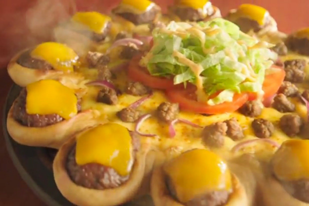 The Crown Crust Cheeseburger Pizza