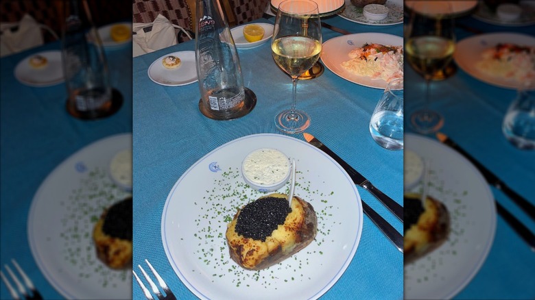 Baked potato at Caviar Kaspia