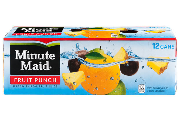 3. MinuteMaid Fruit Punch (5 percent juice)