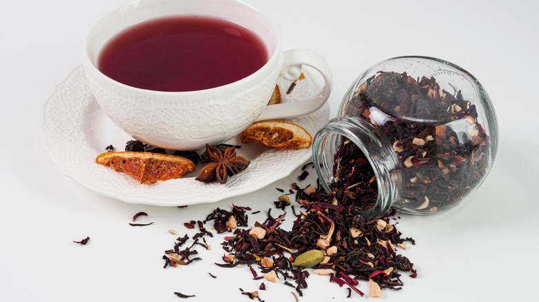 loose leaf tea with star anise