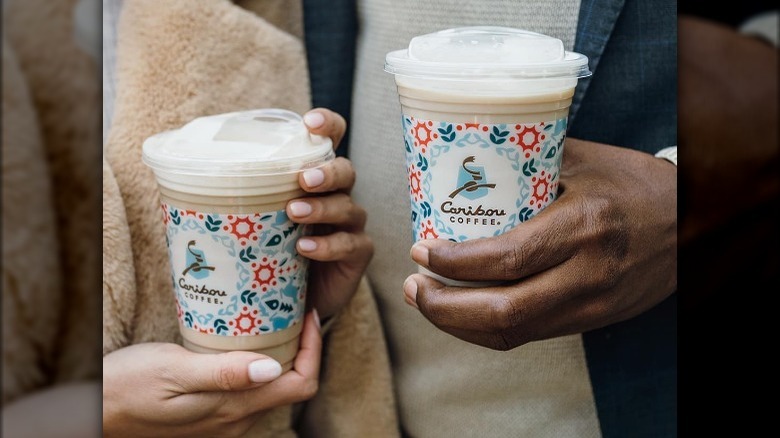 Caribou Coffee iced beverage