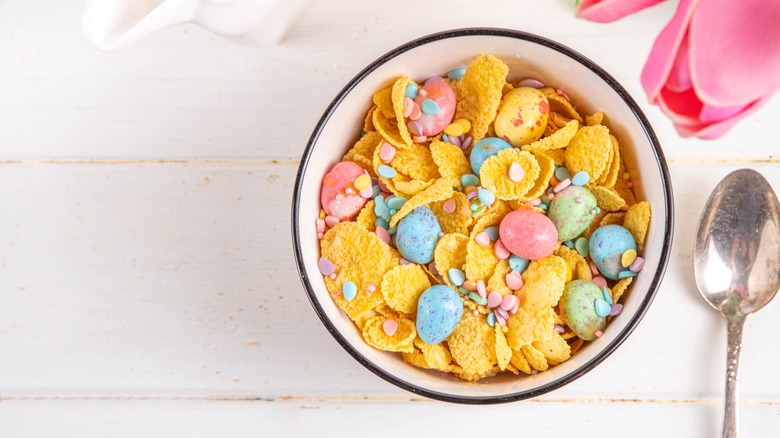 breakfast cereal with candy pieces