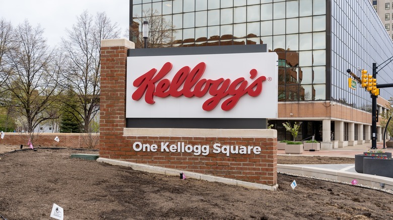 Kellogg's headquarters sign