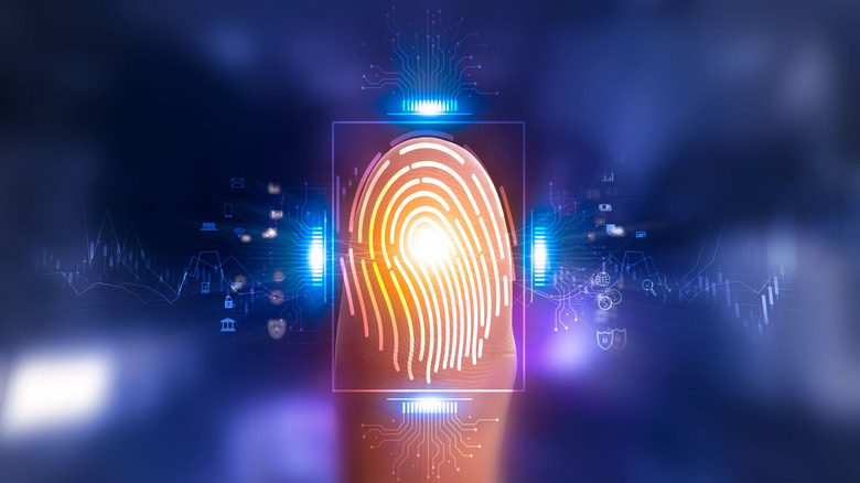 fingerprint data concept image