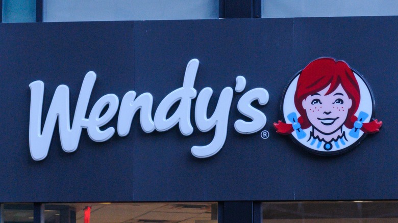 Wendy's store sign on building