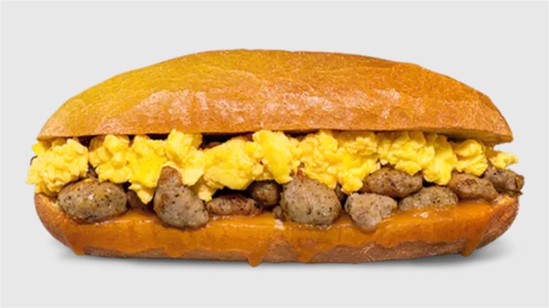 sausage and egg hoagie