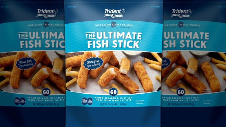 Trident Seafoods fish sticks packaging