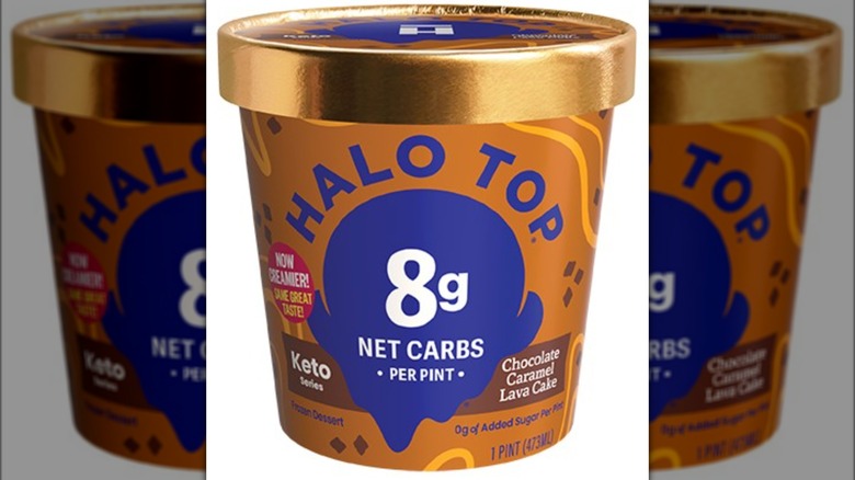 halo top chocolate caramel lava cake