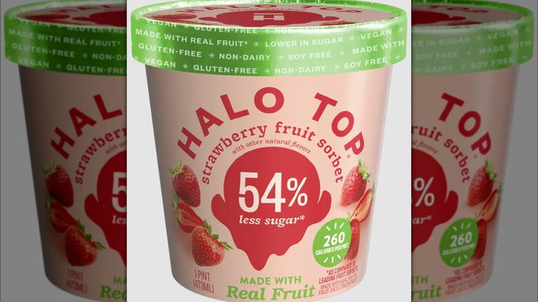 halo top strawberry sorbet