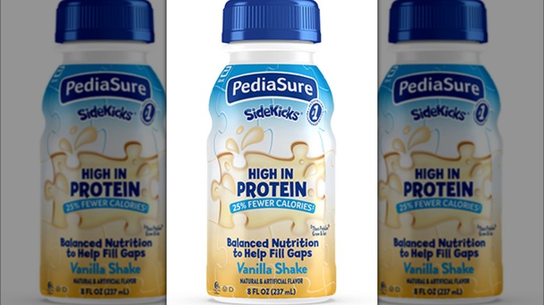 bottle of Vanilla PediaSure SideKick