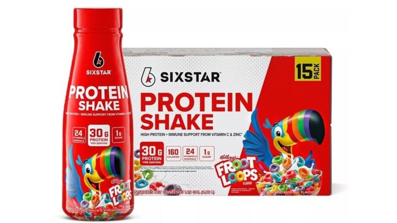 Kellogg's Froot Loops Shake bottle and box