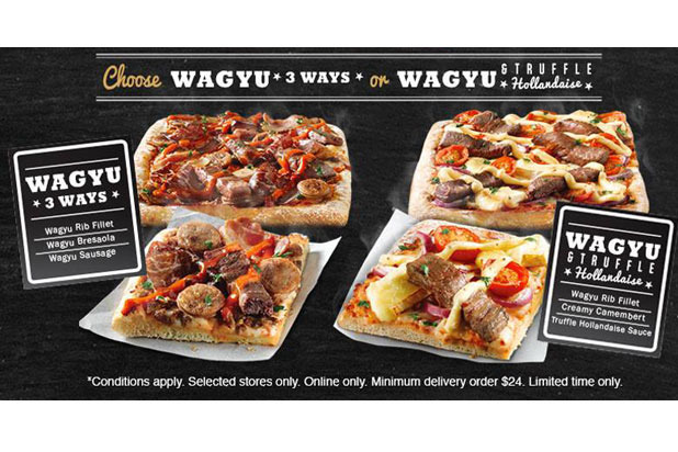 Domino's Australia: $50 Wagyu Beef Pizzas