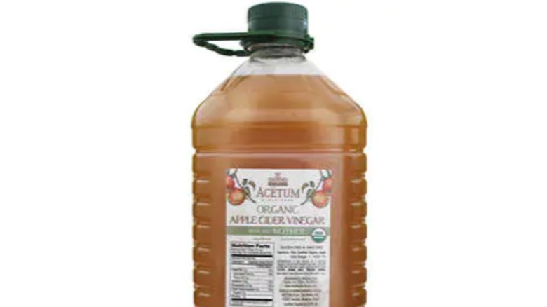 large bottle of apple cider vinegar