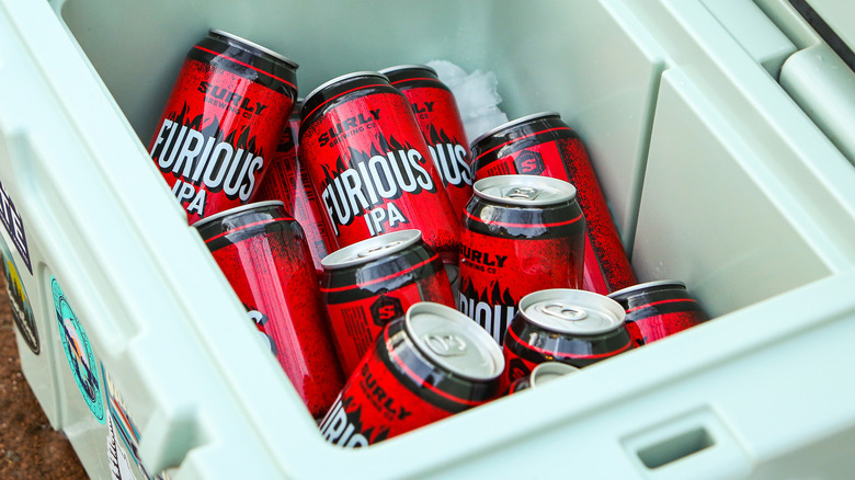 Surly Furious IPAs in cooler