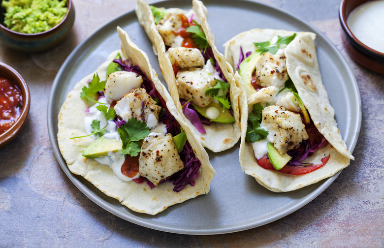 Grilled Fish Tacos With Lime Cabbage Slaw