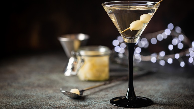 Drink in martini glass