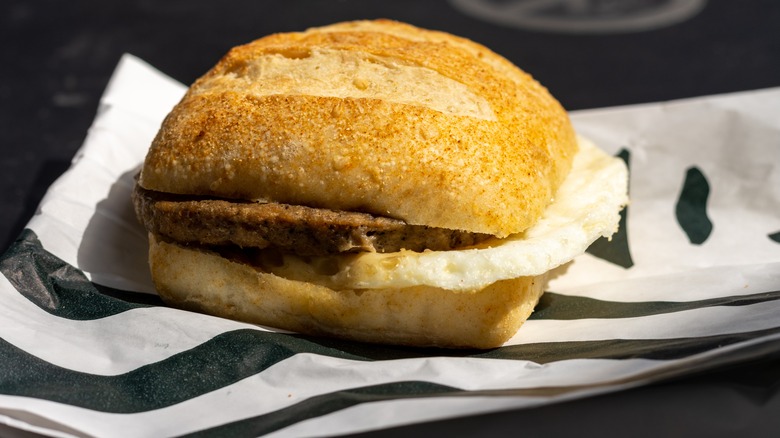 Starbucks breakfast sandwhich