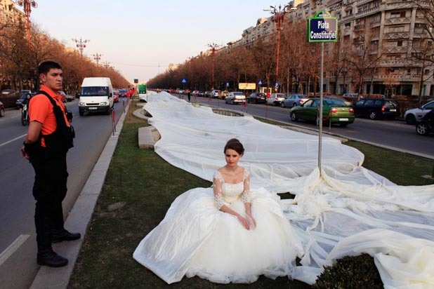 Longest Wedding Dress Train