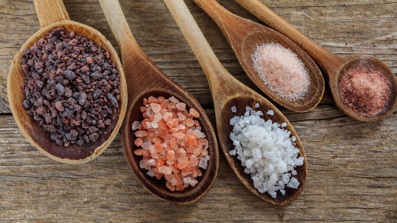 Different types of salt 