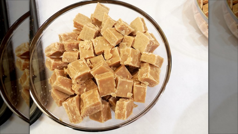 bowl of scottish tablet