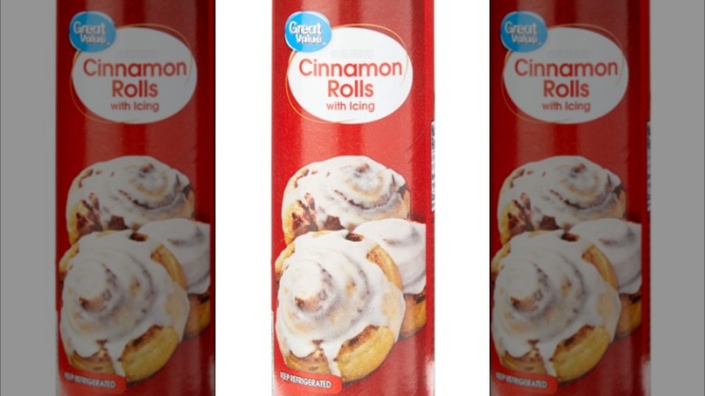 Great Value cinnamon rolls in tube