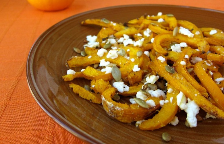 Pumpkin Fries with Cumin, Feta Cheese, and Pepitas