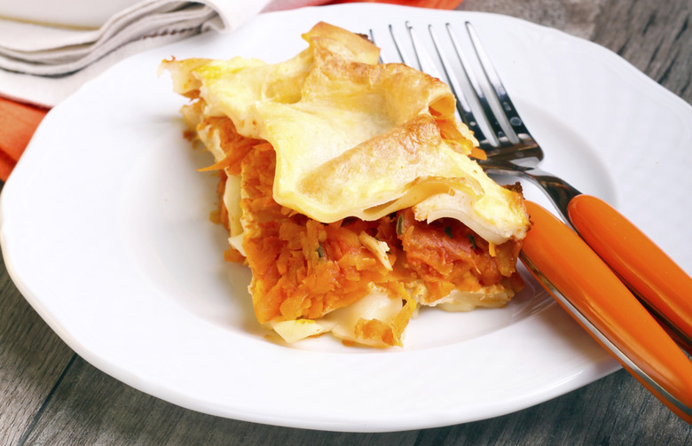 Pumpkin Lasagna Rosemary Ricotta