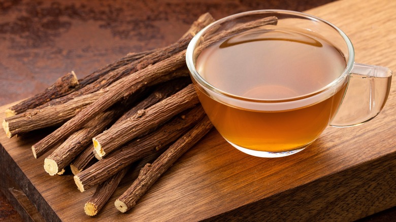 Licorice root aside licorice tea