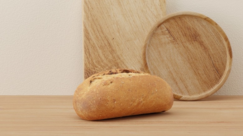 bread on kitchen top