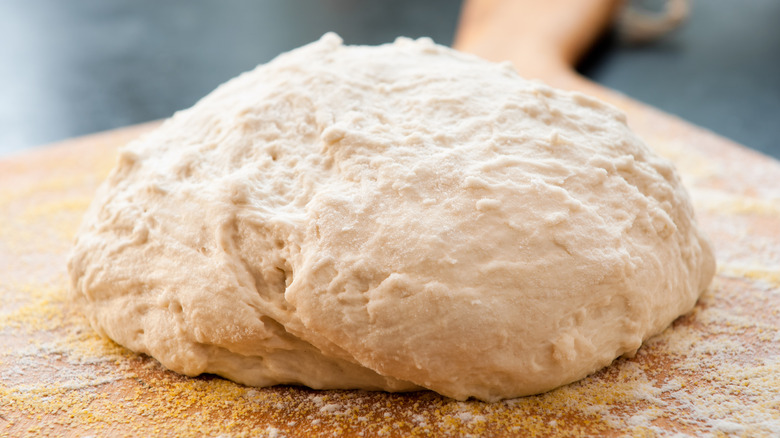 dough on table