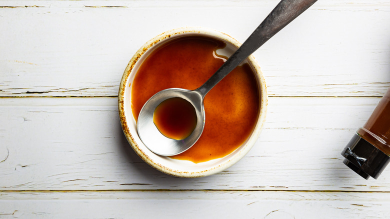 Worcestershire sauce in bowl