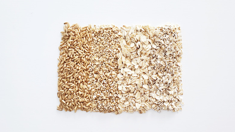 Four types of oats