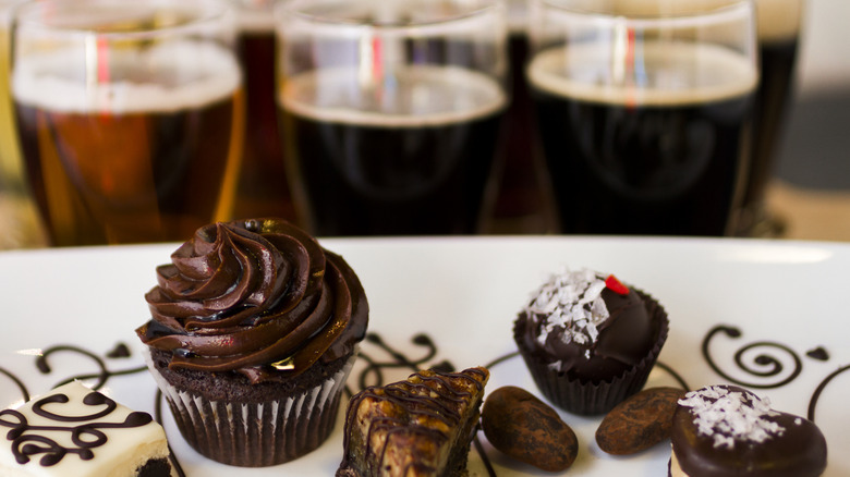 Cupcake with beer
