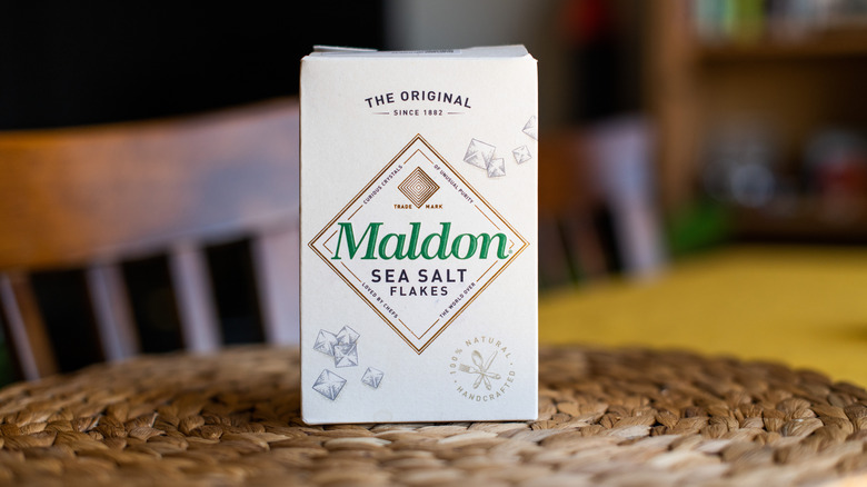 Box of Maldon flake salt