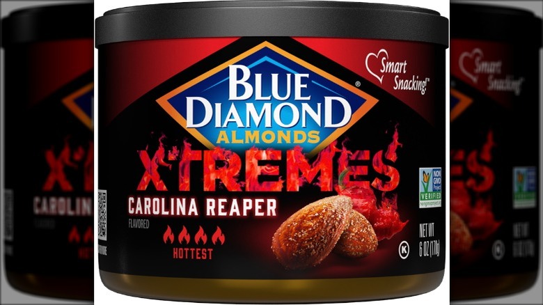 Blue Diamond Carolina Reaper almonds can